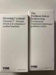 YSE Morning Cocktail Vitamin C Serum & Problem Solver Bright Treatment NIB $173