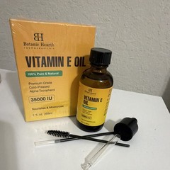 Botanic Hearth Vitamin E Oil 35,000 IU Cold-Pressed 100% Pure 2 fl oz