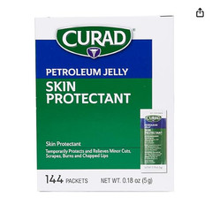 CURAD Petroleum Jelly Skin Protectant, Healing Ointment for Dry Cracked Skin, 14