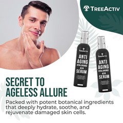 TreeActiv Hyaluronic Acid Face Serum 2oz Anti-Aging Hydrating Wrinkle Repair Oil