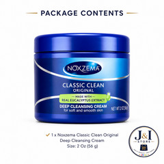 3 Pack – Noxzema Original Classic Clean Deep Cleansing Cream, 2 Oz ( 56g )