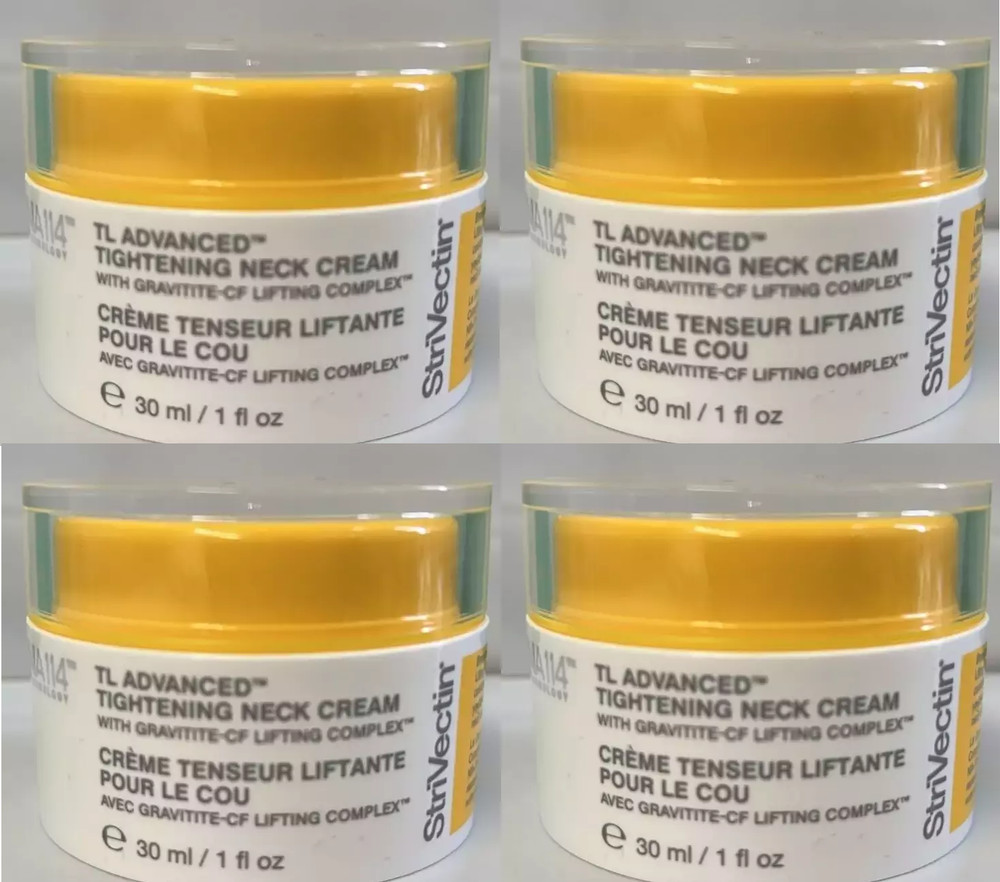 4xStrivectin TL advanced Neck Tightening Cream with NIA114, 1oz (4 oz total)