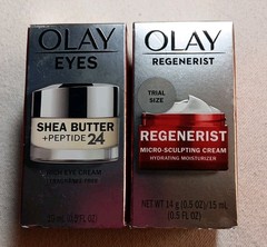 2 pc Olay Micro-Sculpting Face Moisturizer 0.5 Oz/ Eye Cream 0.5 Fl Oz (YY34)
