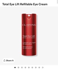 Clarins Total Eye Lift – Lift Replenishing Eye Concentrate 0.5 Oz – New in Box