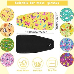 Treela 8 Pcs Kids Eye Patches for Glasses, Cartoon Fabric Patch for Boys and