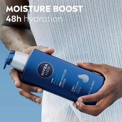 MEN Maximum Hydration 3-in-1 Body Lotion with Aloe Vera, for Dry Skin, 16.9 Oz