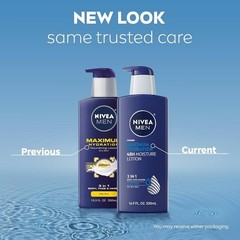 MEN Maximum Hydration Body Lotion, 3-In-1 Nourishing Lotion for Men, 16.9 Fl Oz