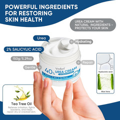 Urea Cream 40% plus Salicylic Acid 2%, Urea Cream 40 Percent for Feet Maximum St