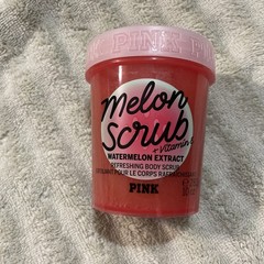 VICTORIAS SECRET PINK MELON REFRESHING BODY SCRUB EXFOLIANT VITAMIN E 10 oz NEW