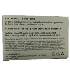 Versed Skin Soak Moisture Cream Squalane + Red Algae Extract 1.5 Oz With Box