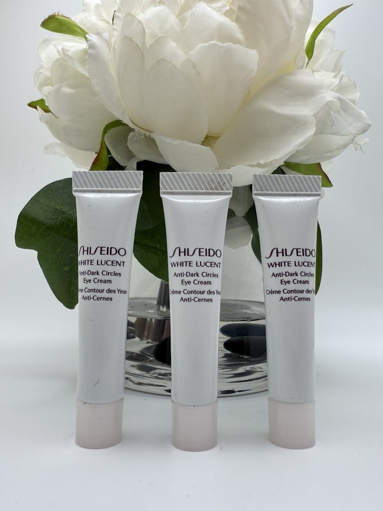 3 X Shiseido White Lucent Anti-Dark Circles Eye Cream Sample 5 ml = 15 ml