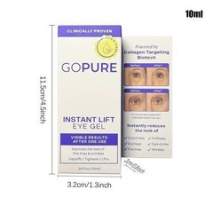 [Go Pure] Instant Lift Eye Gel NEW PRODUCT Depuffs Tightens Lifts 0.34 Oz NIB