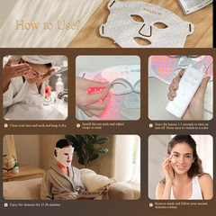 7 Color LED Light Therapy Face covering Facial Skin Rejuvenation Anti-Aging Acne