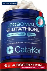 Cata-Kor Liposomal Glutathione – Ultra High Absorption with Resveratrol, Vitamin