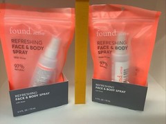 2 – Found Active Refreshing Multitasking Face & Body Sprays with Rose. $$$