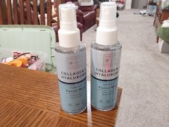 LOT/2 CB CLAIRE BEAUTY COLLAGEN/HYALURONIC FIRMING FACIAL MIST FL SZ 4 OZ EACH!