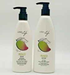 Loma Mango Body Wash 11.5 oz and Body Lotion 8 oz Set
