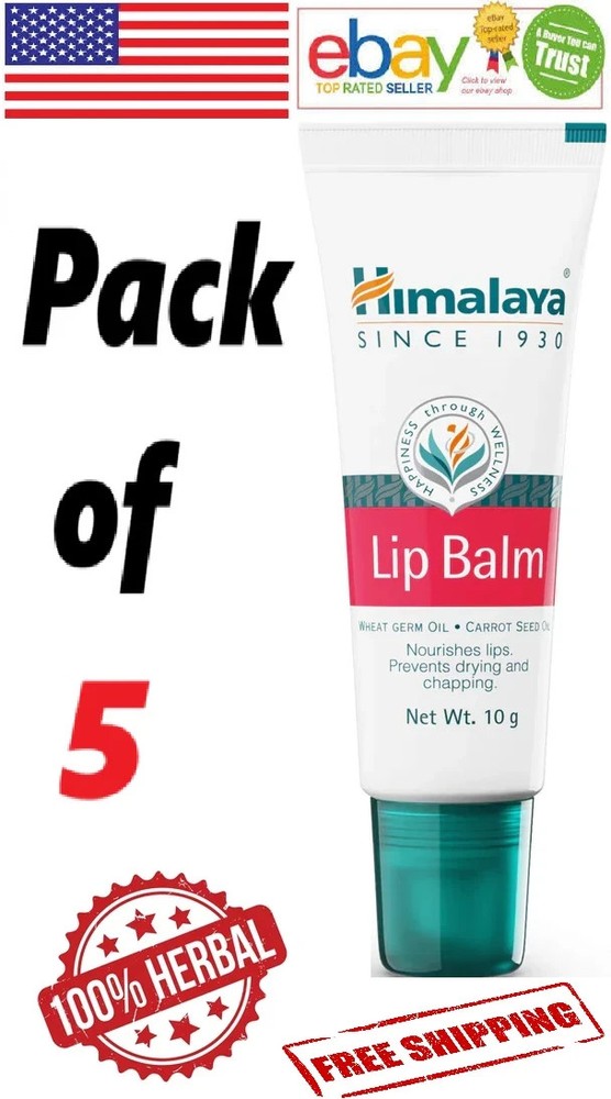 5X Himalaya Lip Balm 10gm Each With Long Expiry & Free Shipping