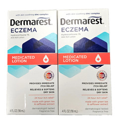 DERMAREST ECZEMA Medicated Lotion 4oz w/ Zinc Complex ( 2 pack ) ^^
