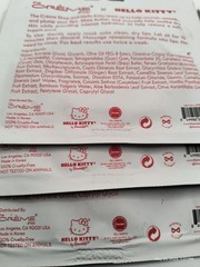 Lot 12 the Creme Shop Hello Kitty Wrinkle Warrior Hydrogel Forehead & Lip Mask