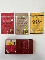 Que Bella Cleanse & Nourish Face Mask Set Multicolor Cruelty Free – (Pack of 3)