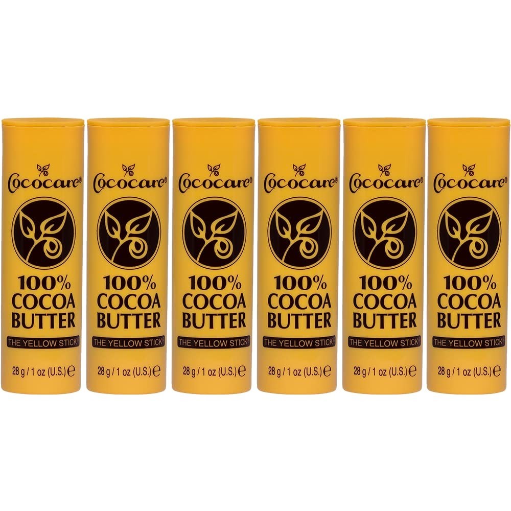 6 Pack Cococare 100% Cocoa Butter Stick for Ultimate Skin Hydration & Protection