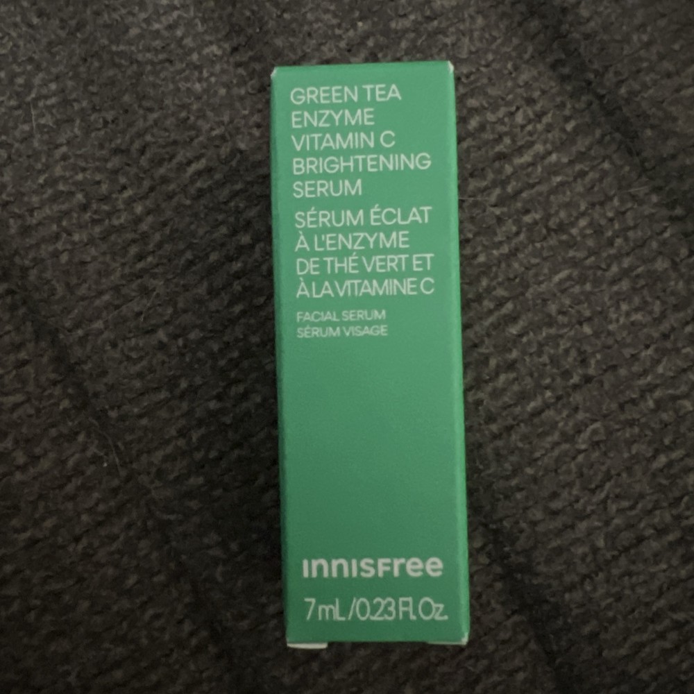 INNISFREE Green Tea Enzyme Vitamin C Brightening Serum .23oz/7ml Exp 07/2026 NIB