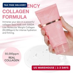Collagen Overnight Wrapping Peel off Face Mask Elasticity Hydration Glass Skin