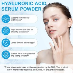 Pure Hyaluronic Acid Serum Powder for Skin & Face, 120G High Molecular Weight An