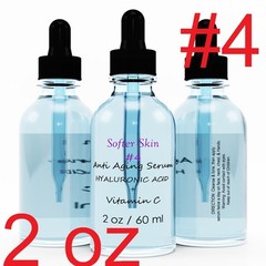 #4 2 OZ 100% Pure Vitamin C Hyaluronic Acid Serum for Face BEST Anti Aging