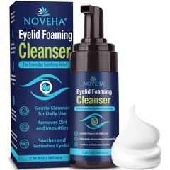 NOVEHA Eyelid Foaming Cleanser | Everyday Scrub for Soothing Relief | Refreshing