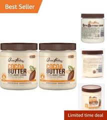 Natural Cocoa Crème & Butter, 15oz (Pack of 2) – Luxurious Skin Moisturizer
