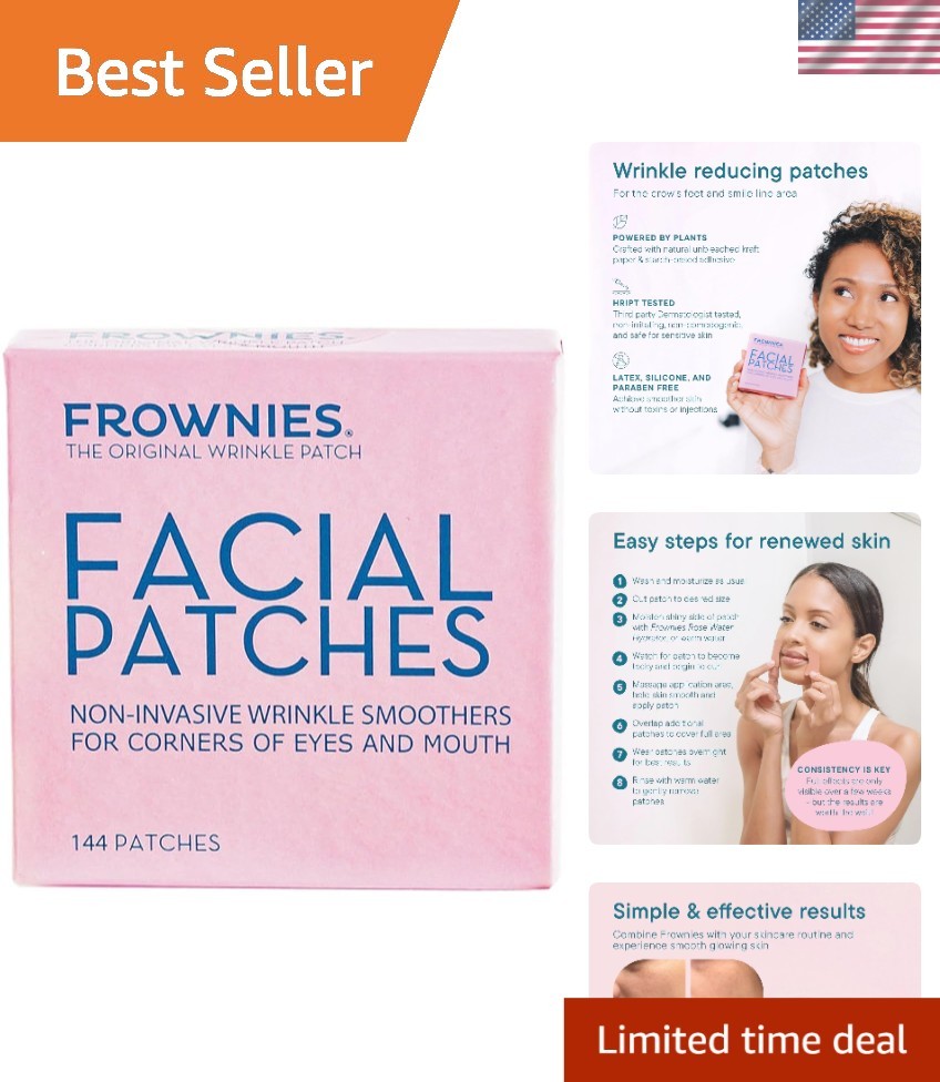 Gentle Anti-Wrinkle Facial Patches – Effective for Crow&rsquo;s Feet & Smile Lines