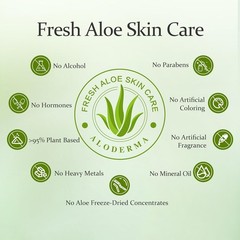Aloe Vera Gel Made within 12 Hours of Harvest with 96% Pure Organic Aloe Vera…