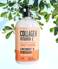 💥Home & Body Co Collagen +Vitamin E Body Lotion With Coconut, Hibiscus & Shea