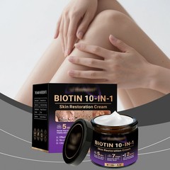 1-3 PACK Biotin 10-in-1 Skin Restoration Cream Natural Collagen Lifting Serum