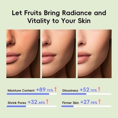 QUIYUM Fruit Skincare for Teens, 5 Daily 5PCS(skincare set), Multicolor