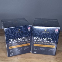 Instaskincare Collagen Retinol Stem Cells Day Night Moisturizer 1.7 fl oz 2 PACK