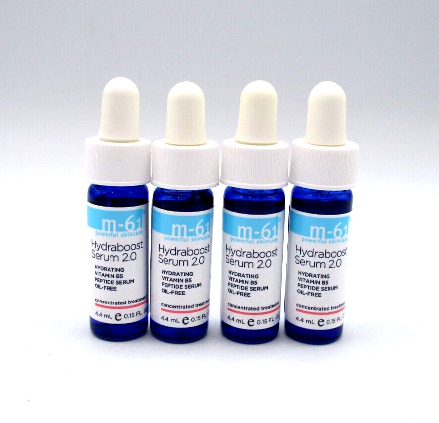 Lot/4 M-61 Powerful Skincare Hydraboost Serum 2.0 ~ .15 oz / 4.4 ml x 4 ~