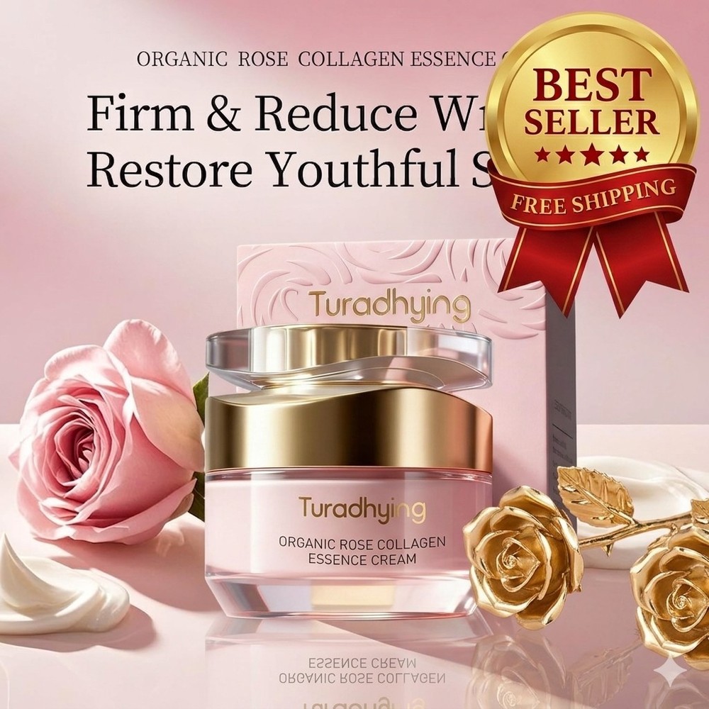 Organic Rose Collagen Firming Cream Anti Aging Wrinkle Skin Tightening Body Care