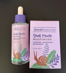 Global Beauty Care Snail Mucin Essence and Moisturizer, 2pc, 1.7 fl oz Each