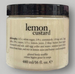 Philosophy Lemon Custard Glazed Body Souffle 16 oz Brand New