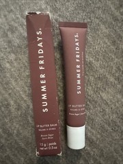 Summer Fridays~Lip Butter Balm in Brown Sugar~15g/0.5oz~Full Size~New Rough Box