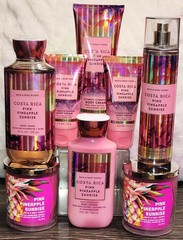 Bath & Body works lotion/shower gel lot ×8 Items Pink Pineapple Sunrise
