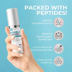 Wrinkle Eraser Supercharged Anti-Aging Peptide Serum Visibly Lifts Firms
