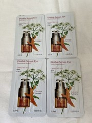 4 X CLARINS Double Serum Eye 0.03oz/0.9ml EACH