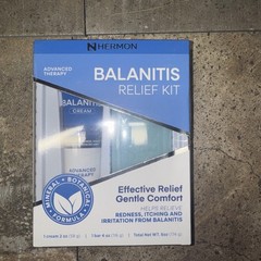 Balanitis Treatment for Men – Relieves Redness & Itching – Cream & Soap 2-Pc Kit