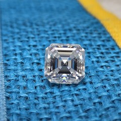 Natura Certified Lab Grown Diamond 6 Ct Asscher D Color VVS1 Clarity Loose Gems