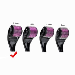 0.5-2.0mm Derma Roller for Hair Loss Beard Growth Microneedle Dermaroller US