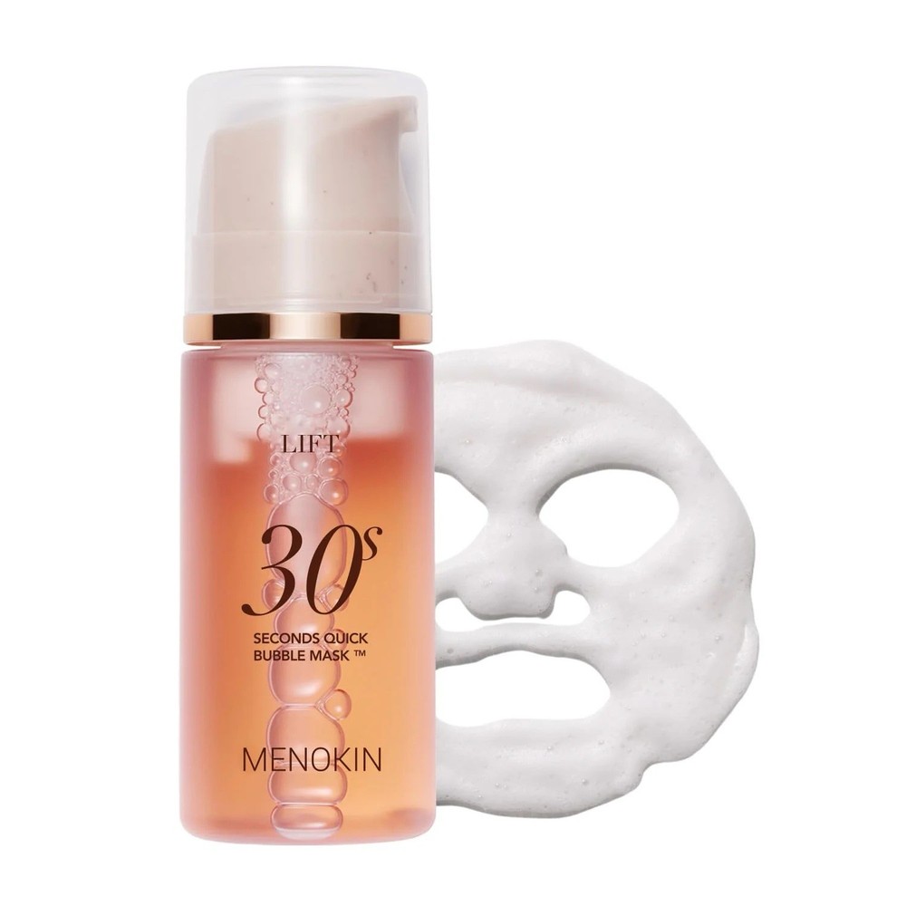 Menokin 30 Seconds Quick Bubble Mask No Sheet Lift Repair, Bright